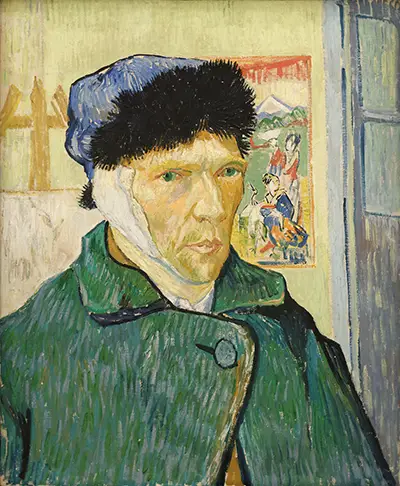Selbstbildnis mit Pelzmütze und verbundenem Ohr Vincent van Gogh